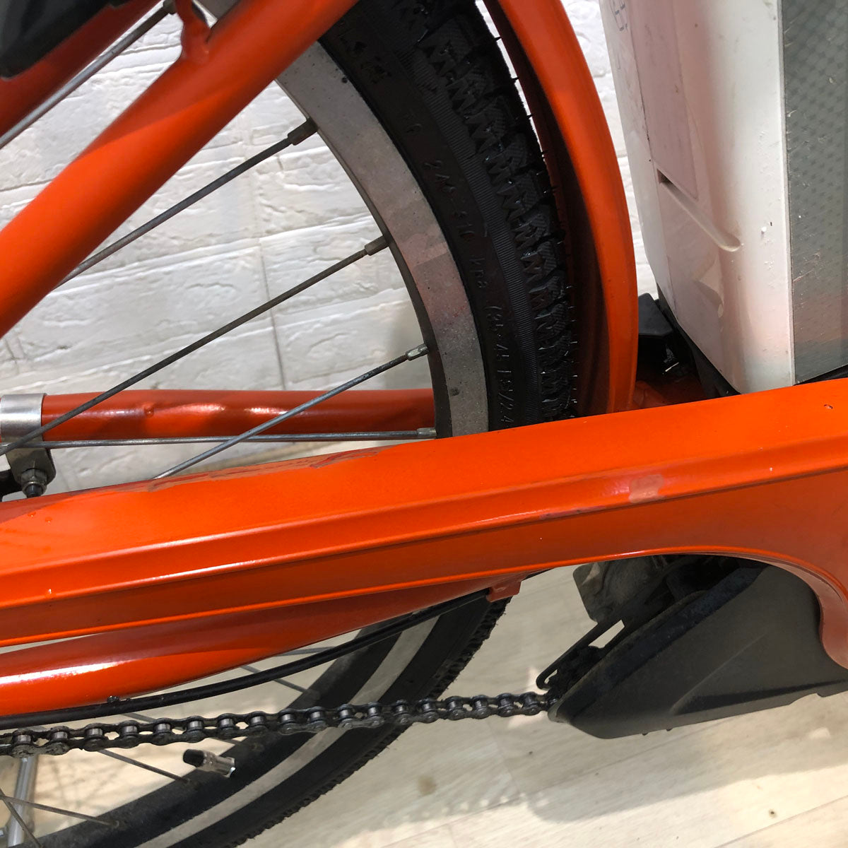 中古電動自転車 ブリヂストン ステップクルーズ e オレンジ 26インチ