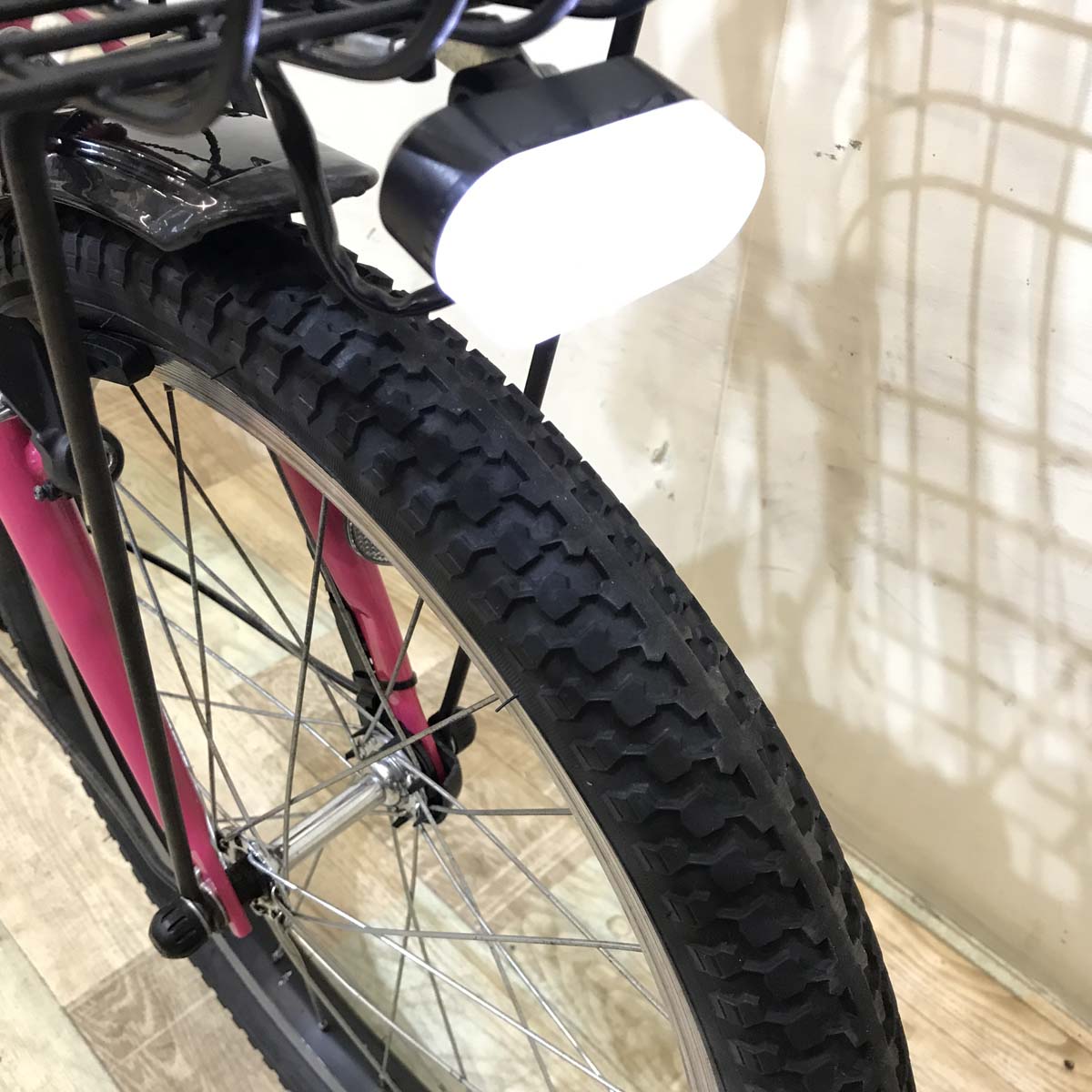 ブリヂストン アシスタファイン ミニ ピンク 前20×後18インチ KSR098【中古車】