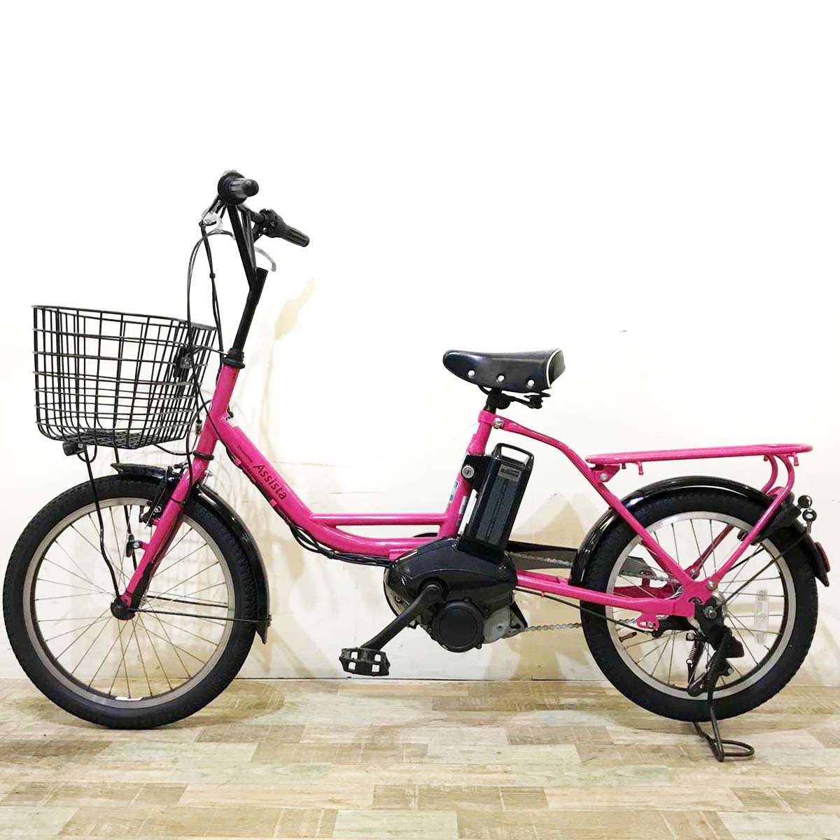ブリヂストン アシスタファイン ミニ ピンク 前20×後18インチ KSR098【中古車】