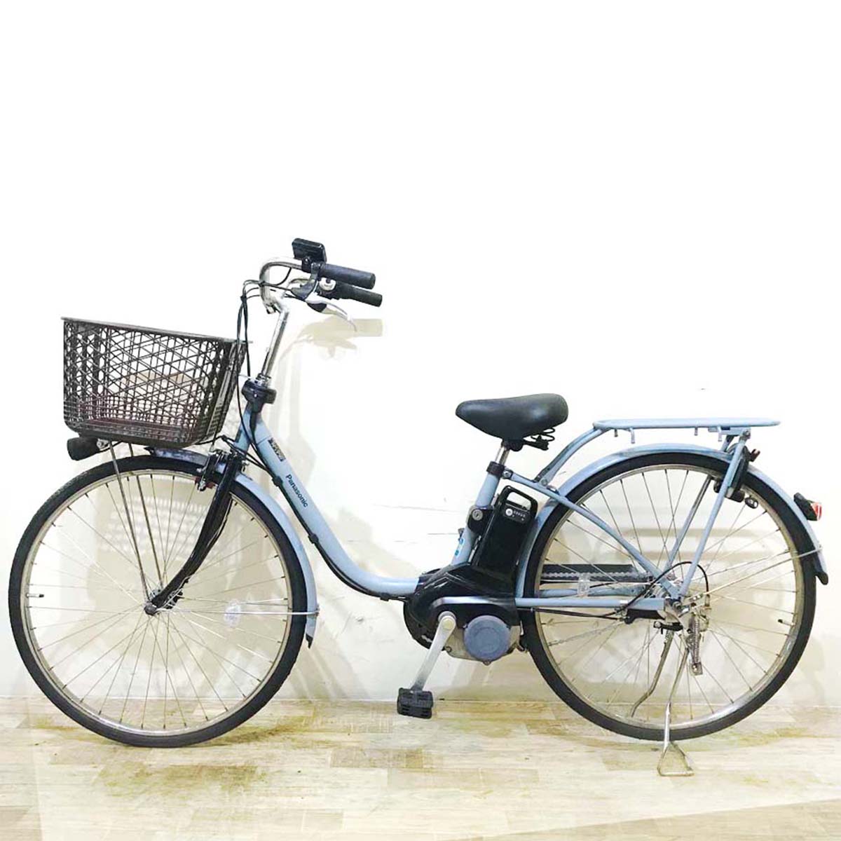 中古電動自転車  パナソニック ビビ スタイル ブルー 26インチ KA116