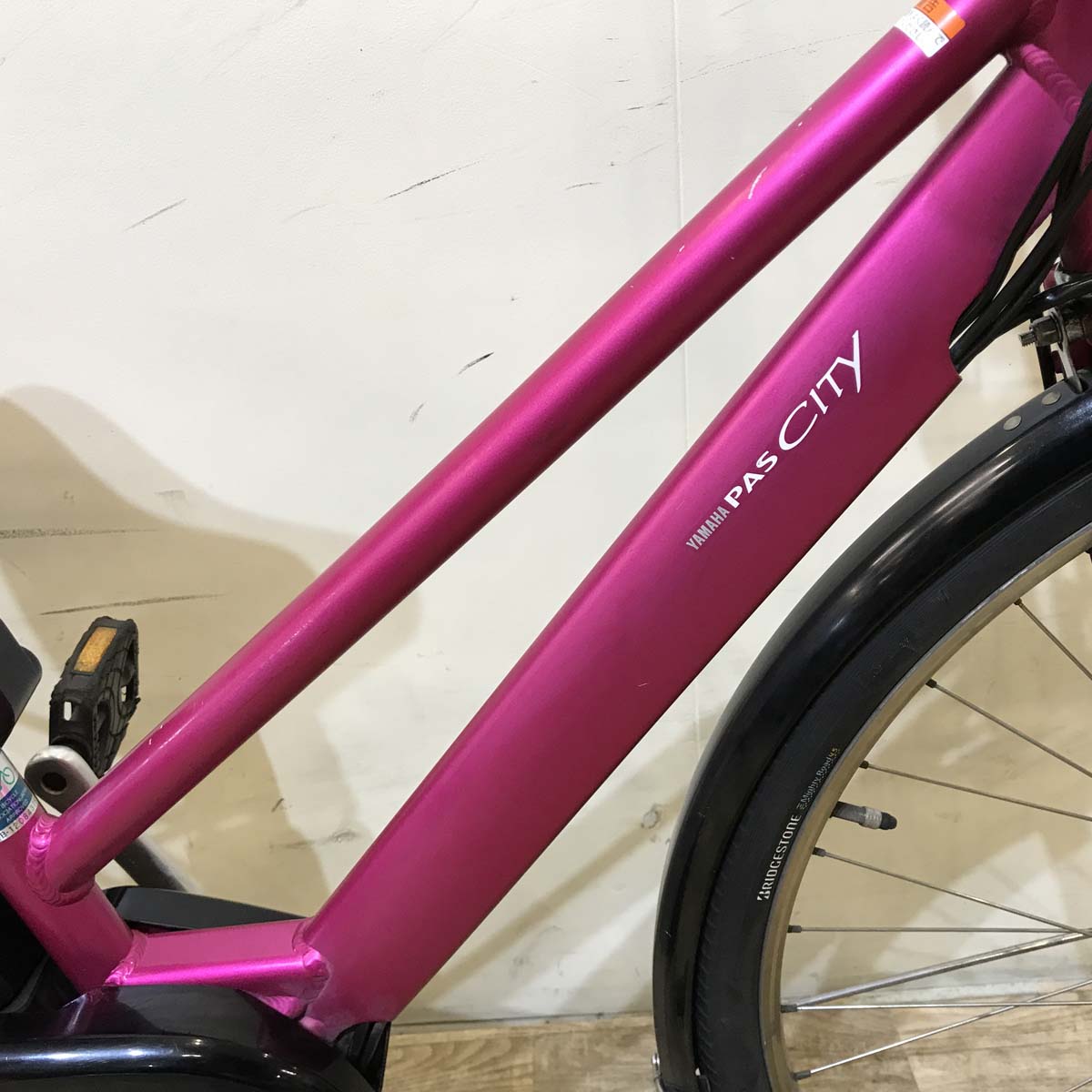 【１万円引き！】ヤマハ PAS CITY S5 パス シティ S5 ピンク 27インチ KF138 【中古車】