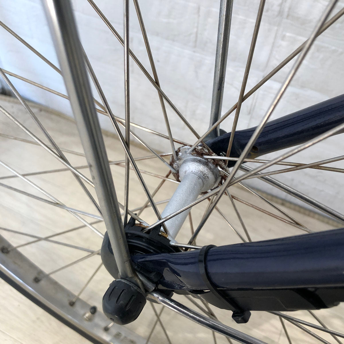 中古電動自転車 ヤマハ PAS Cheer パス チア ネイビー 26インチ YC001