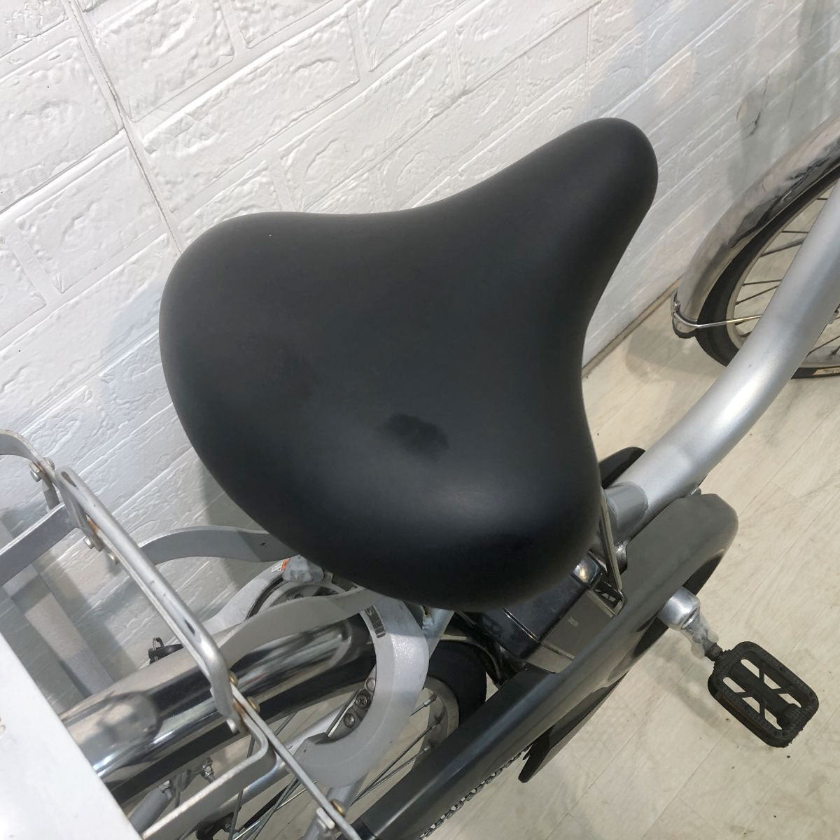 中古電動自転車 ヤマハ PAS ギアU シルバー 26インチ YH019