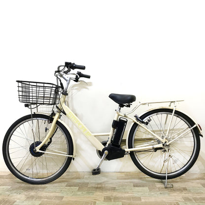 ブリヂストン ステップクルーズ e ベージュ 26インチ KW058 【中古車】