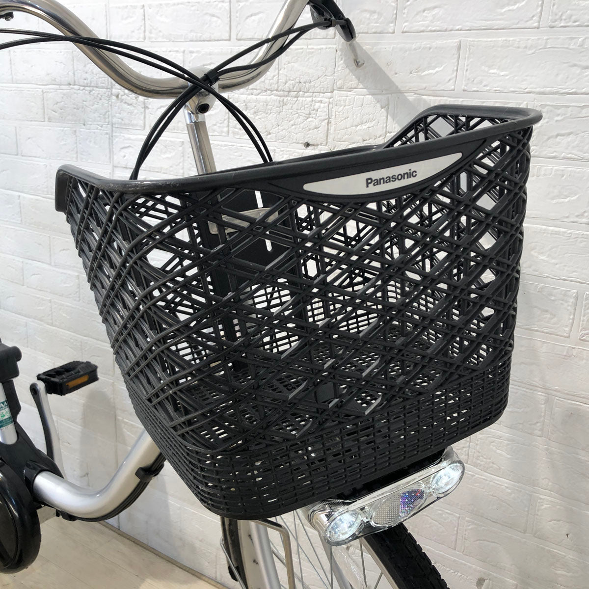 中古電動自転車 新品バッテリー パナソニック ビビ TX シルバー 26インチ YC003