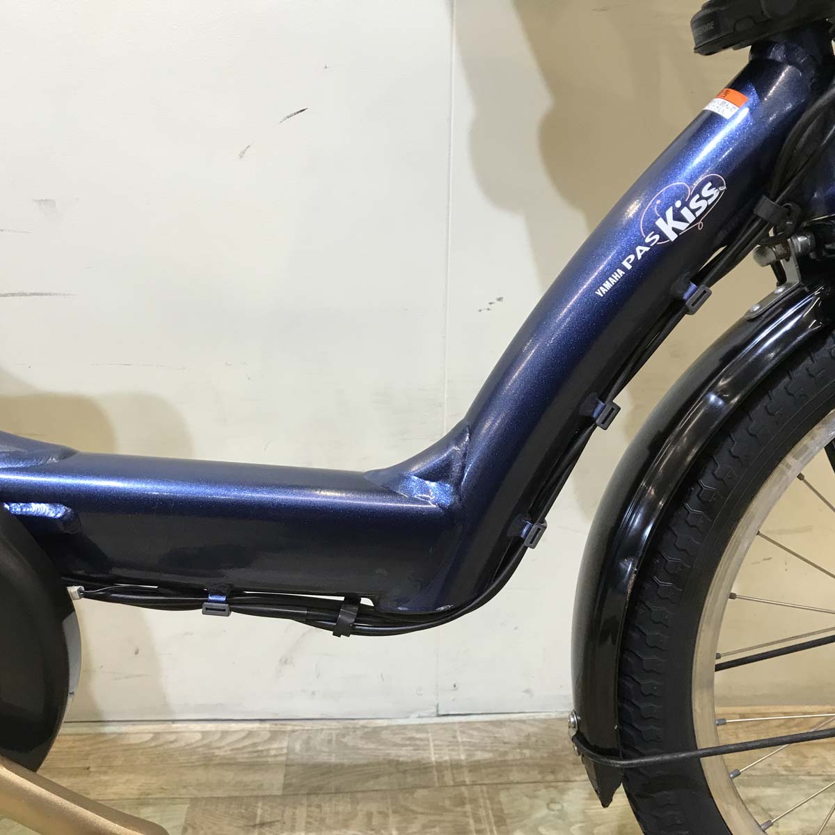 中古電動自転車 ヤマハ PAS Kiss mini パス キッス ミニ ネイビー 20