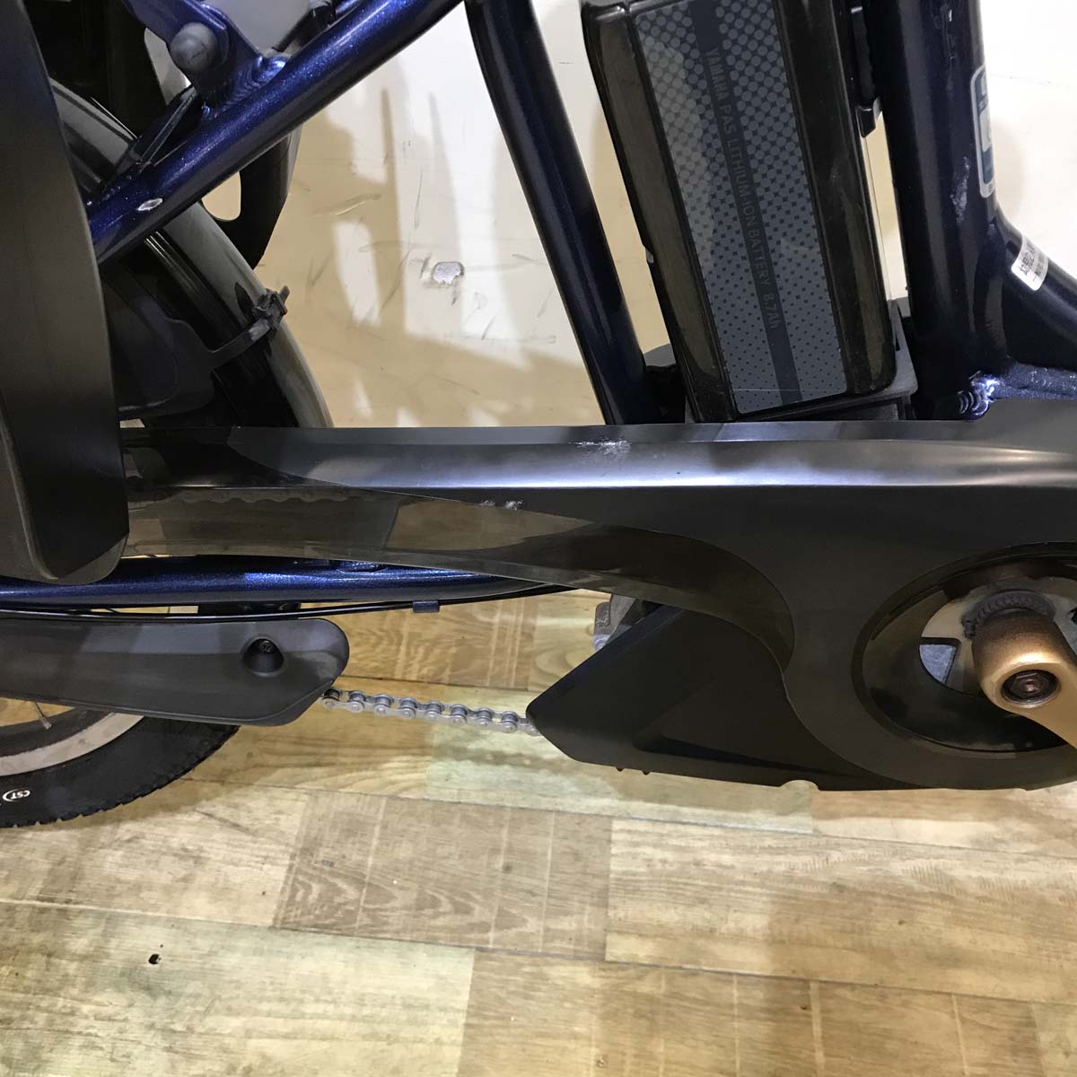 中古電動自転車 ヤマハ PAS Kiss mini パス キッス ミニ ネイビー 20インチ KG002