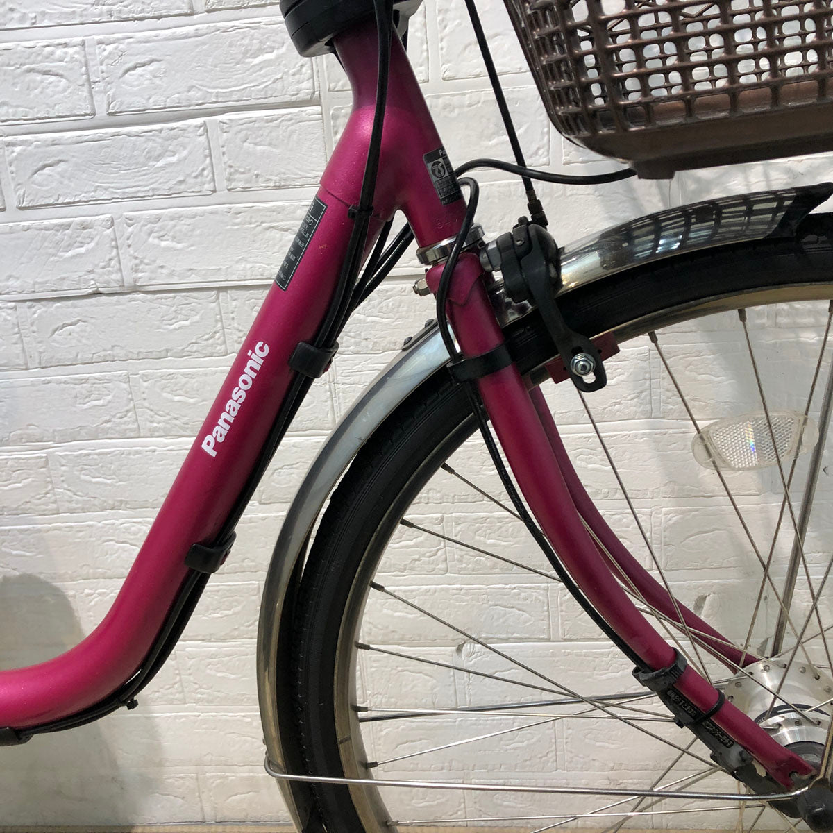 中古電動自転車 パナソニック ビビ EX ローズピンク 26インチ YC006