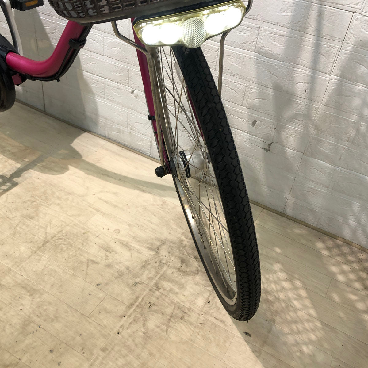 中古電動自転車 パナソニック ビビ EX ローズピンク 26インチ YC006