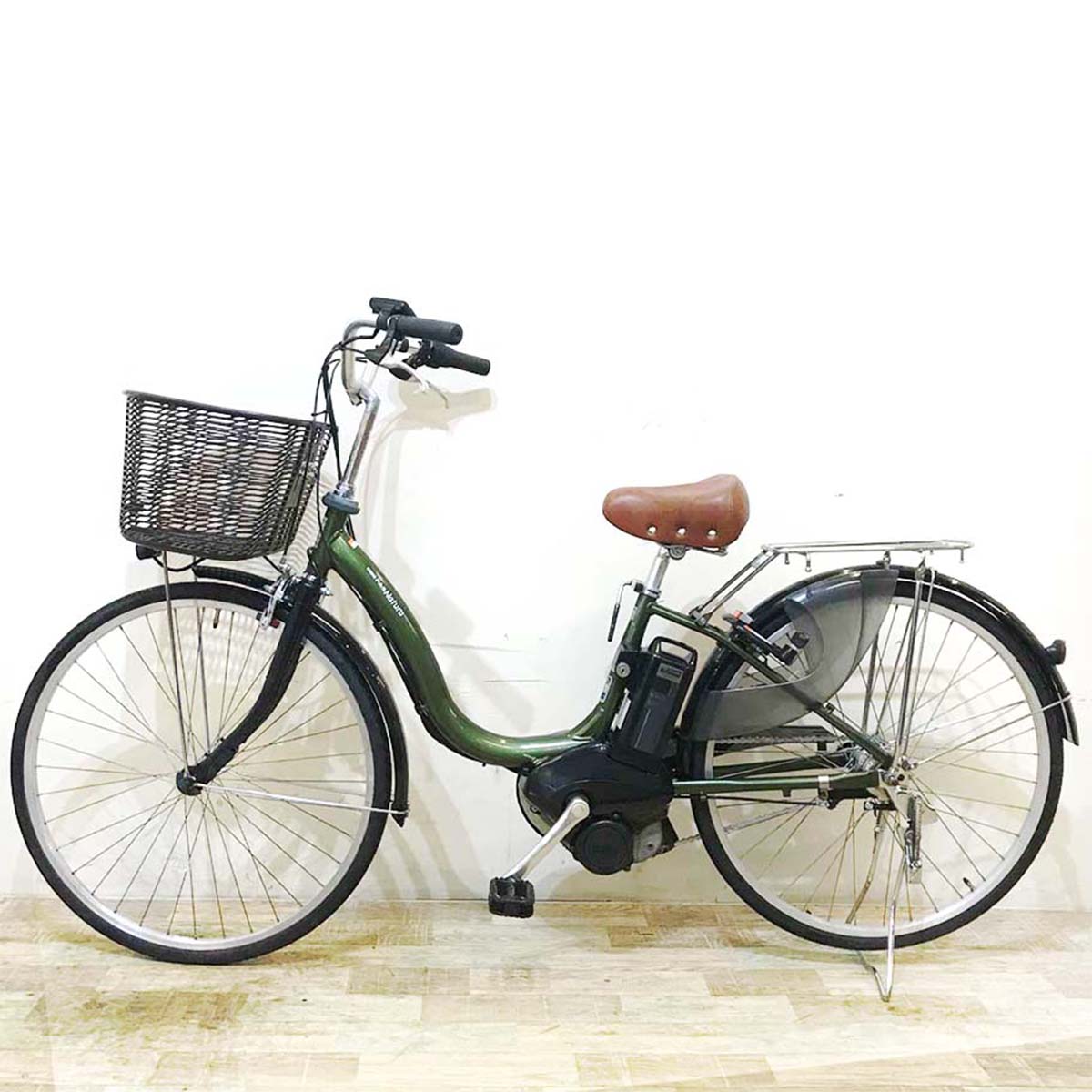 中古電動自転車  ヤマハ PAS ナチュラ M グリーン 26インチ KA123 