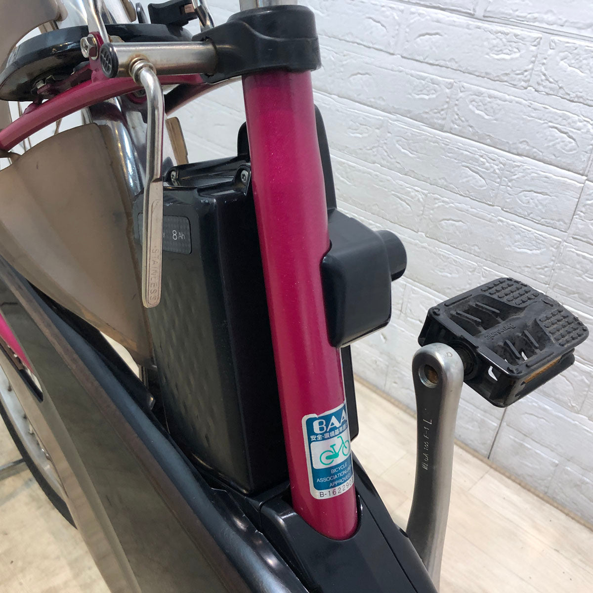 中古電動自転車 パナソニック ビビ EX ローズピンク 26インチ YC006