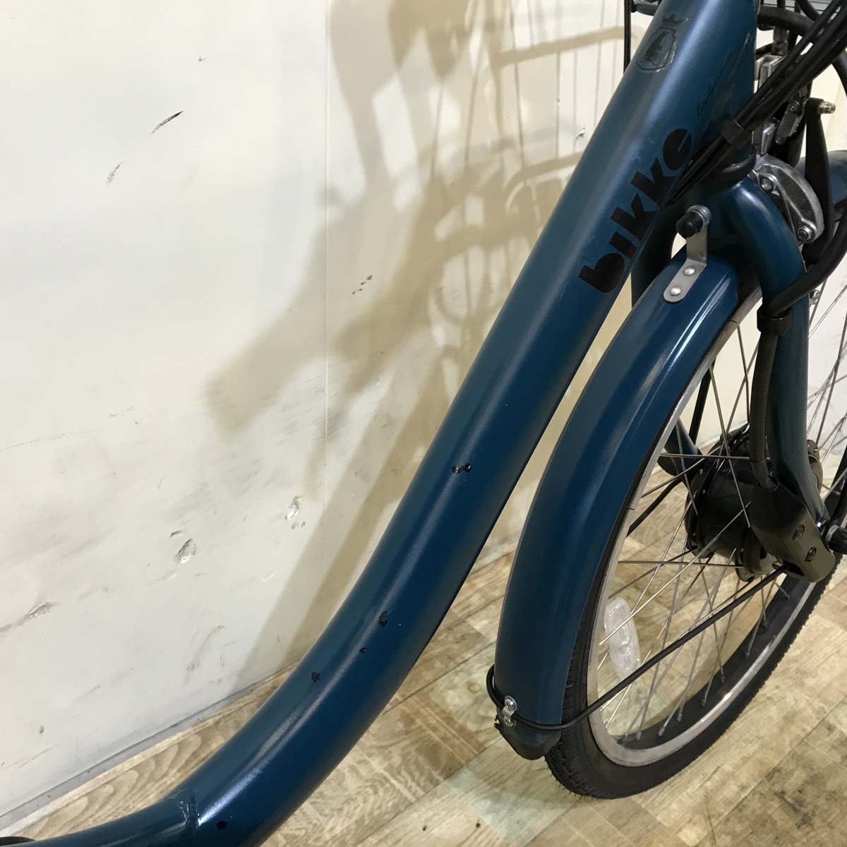中古電動自転車 ブリヂストン bikke MOB dd ビッケ モブ dd ブルー 前24×後20インチ KG004