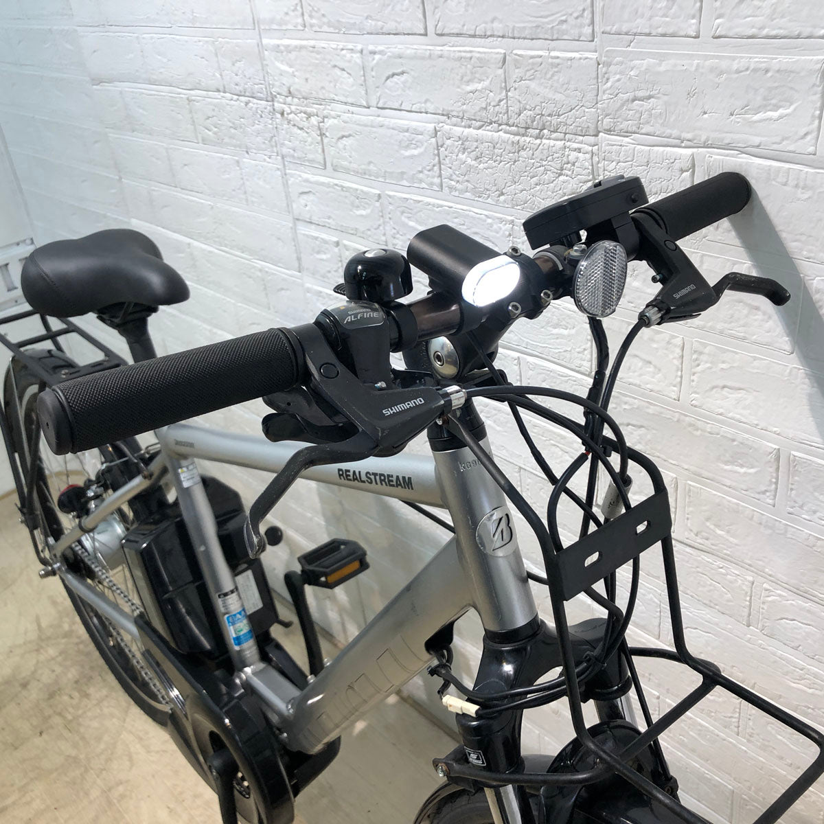 中古電動自転車 ブリヂストン リアルストリーム シルバー 26インチ YC008 