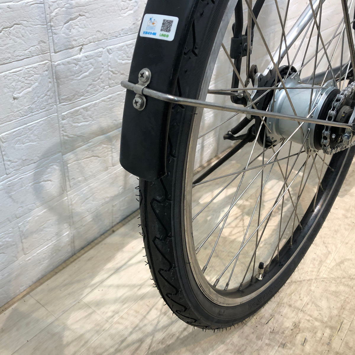 中古電動自転車 ブリヂストン リアルストリーム シルバー 26インチ YC008 