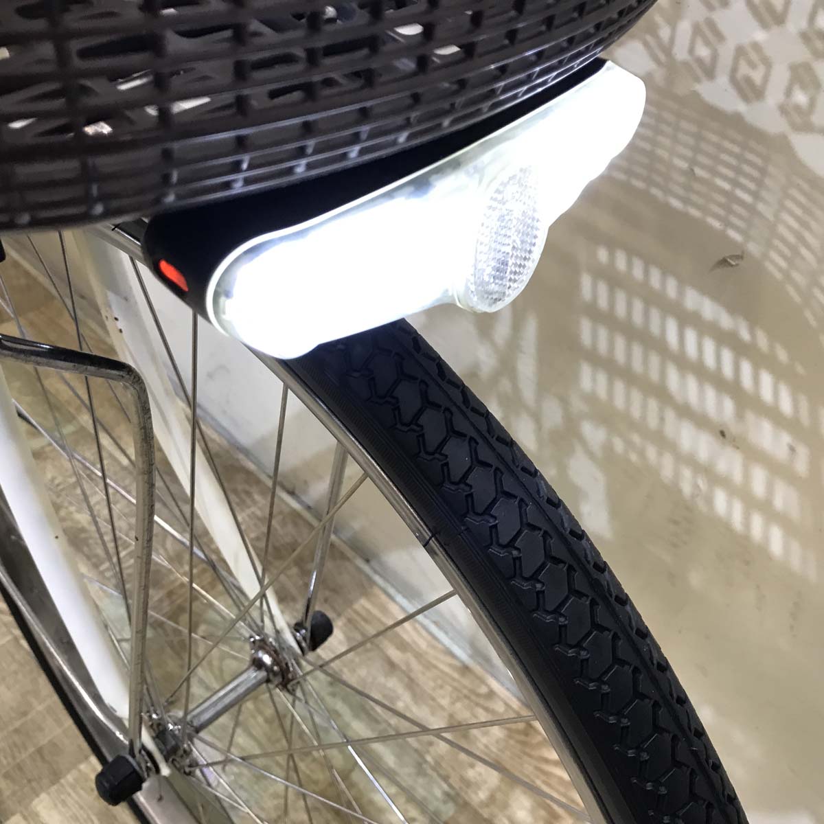 中古電動自転車 パナソニック ビビ DX ホワイト 26インチ KG006 