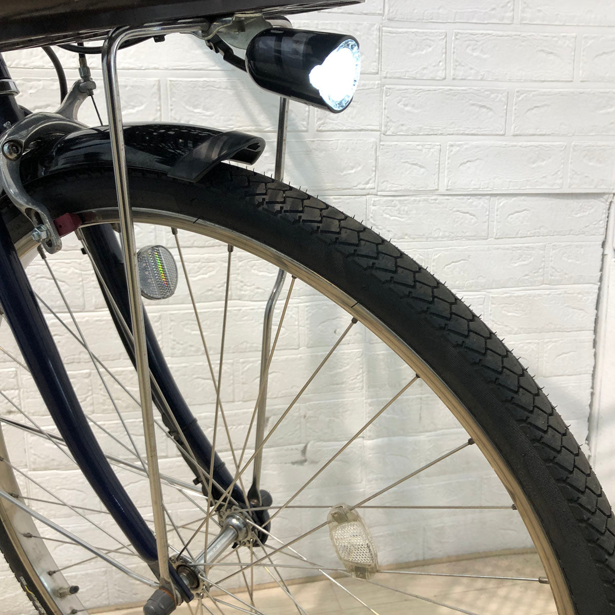 中古電動自転車 ヤマハ PAS With パス ウィズ ネイビー 26インチ YC011 