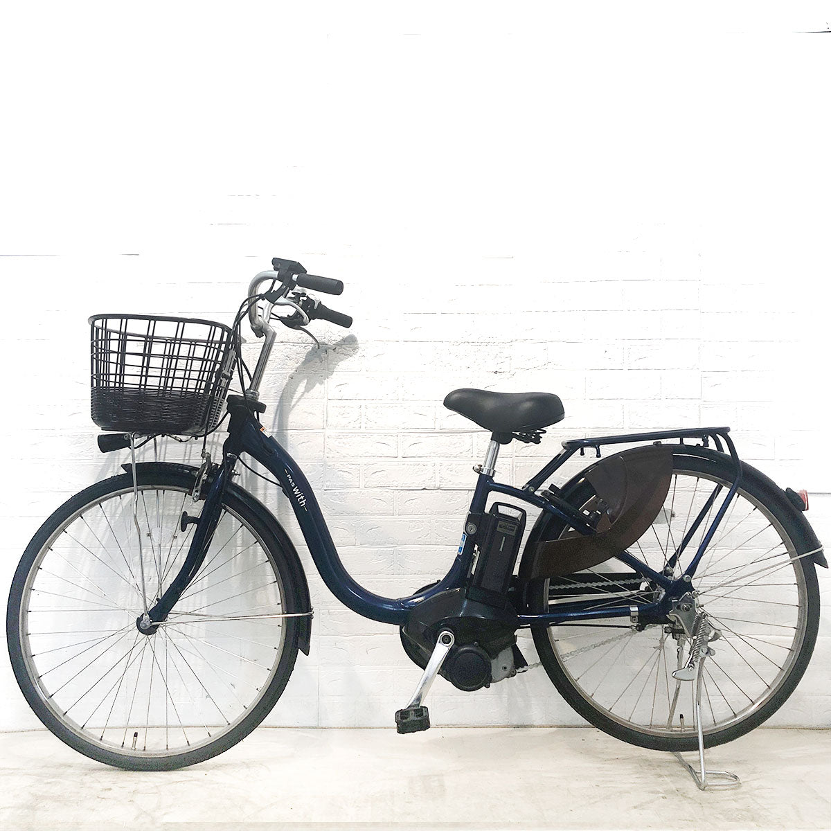 中古電動自転車 ヤマハ PAS ウィズ ブルー 26インチ YH028