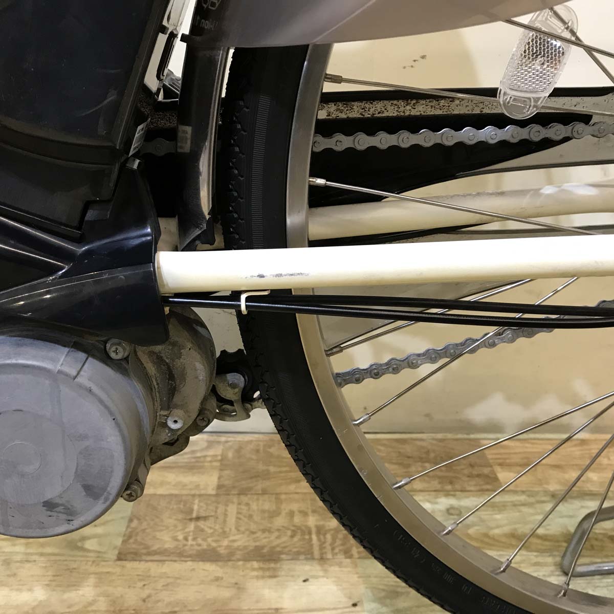 中古電動自転車 パナソニック ビビ DX ホワイト 26インチ KG006 