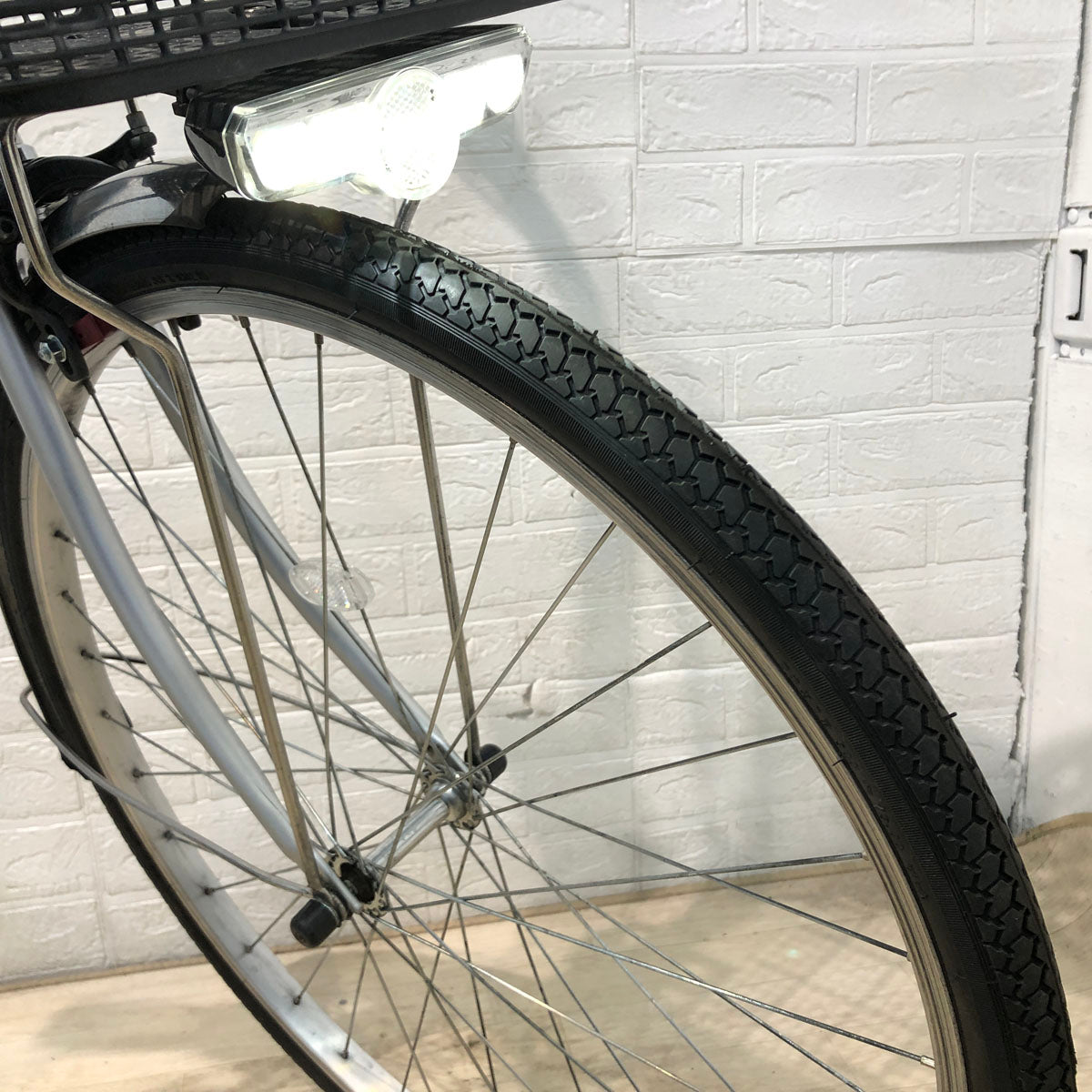 中古電動自転車 パナソニック ビビ SX シルバー 26インチ YC012 