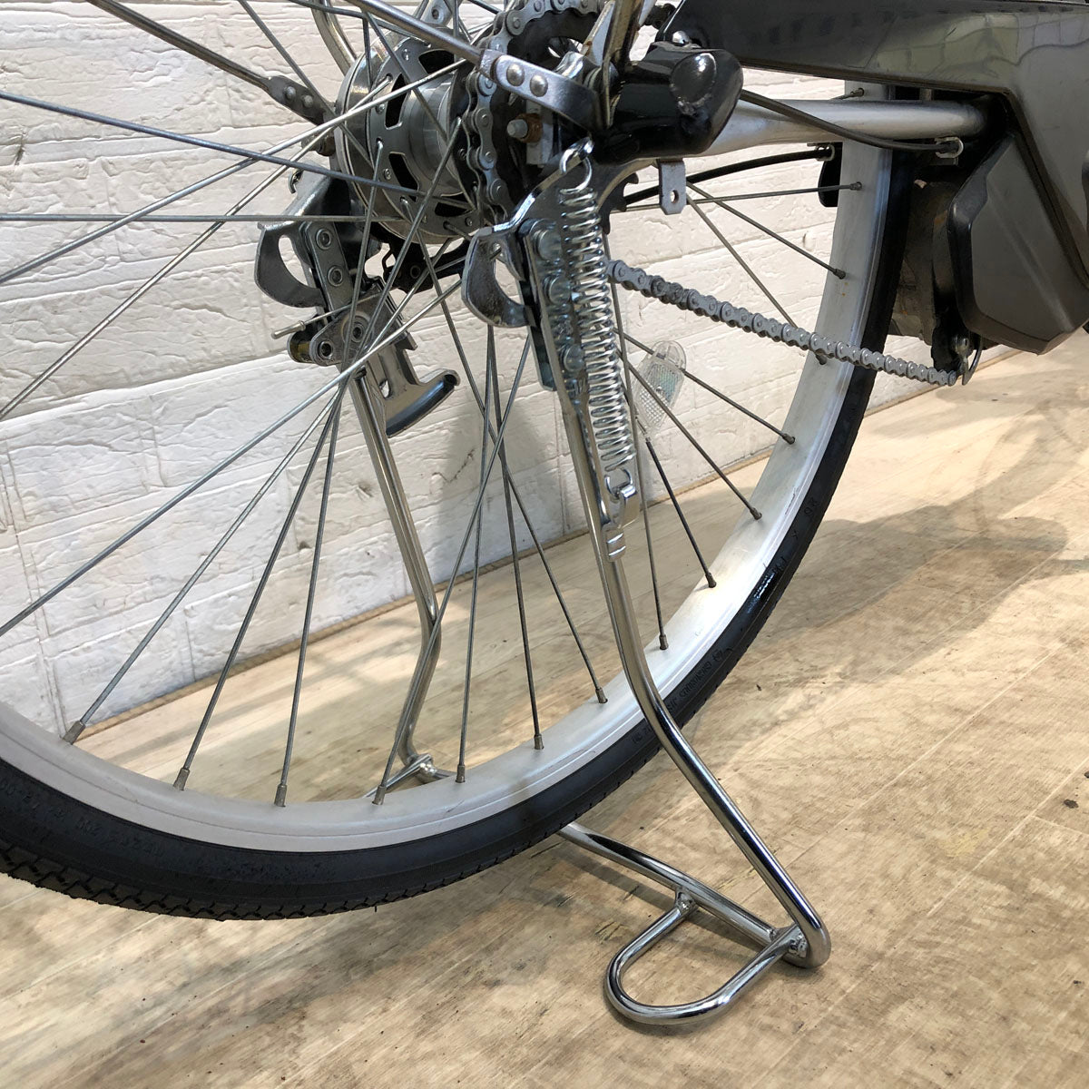 中古電動自転車 パナソニック ビビ SX シルバー 26インチ YC012 