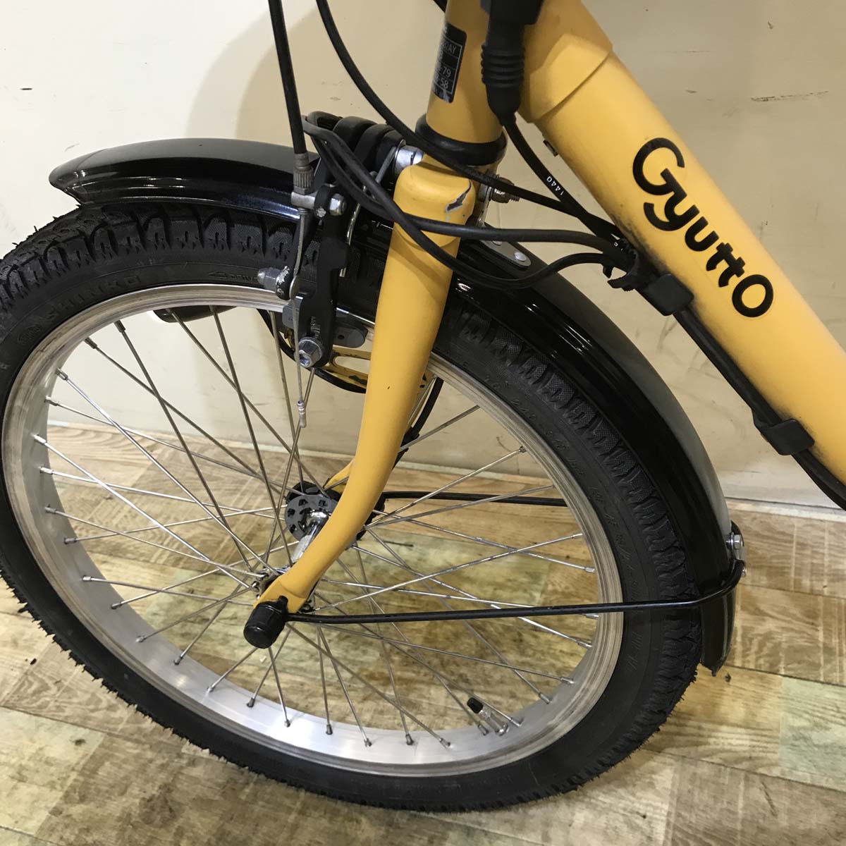 中古電動自転車 パナソニック ギュット クルーム DX イエロー 20インチ KA128