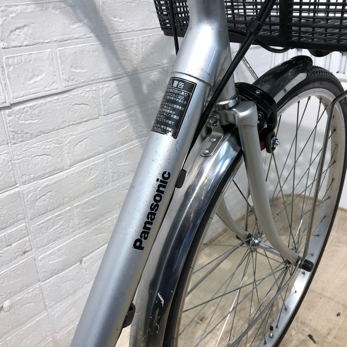 中古電動自転車 パナソニック ビビ SX シルバー 26インチ YC012 