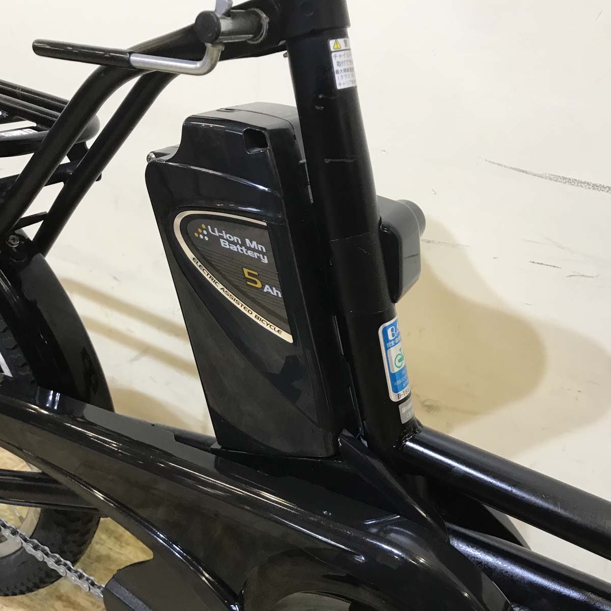 中古電動自転車 ブリヂストン アシスタ ベーシック ミニ ブラック 前20×後18インチ KA129 