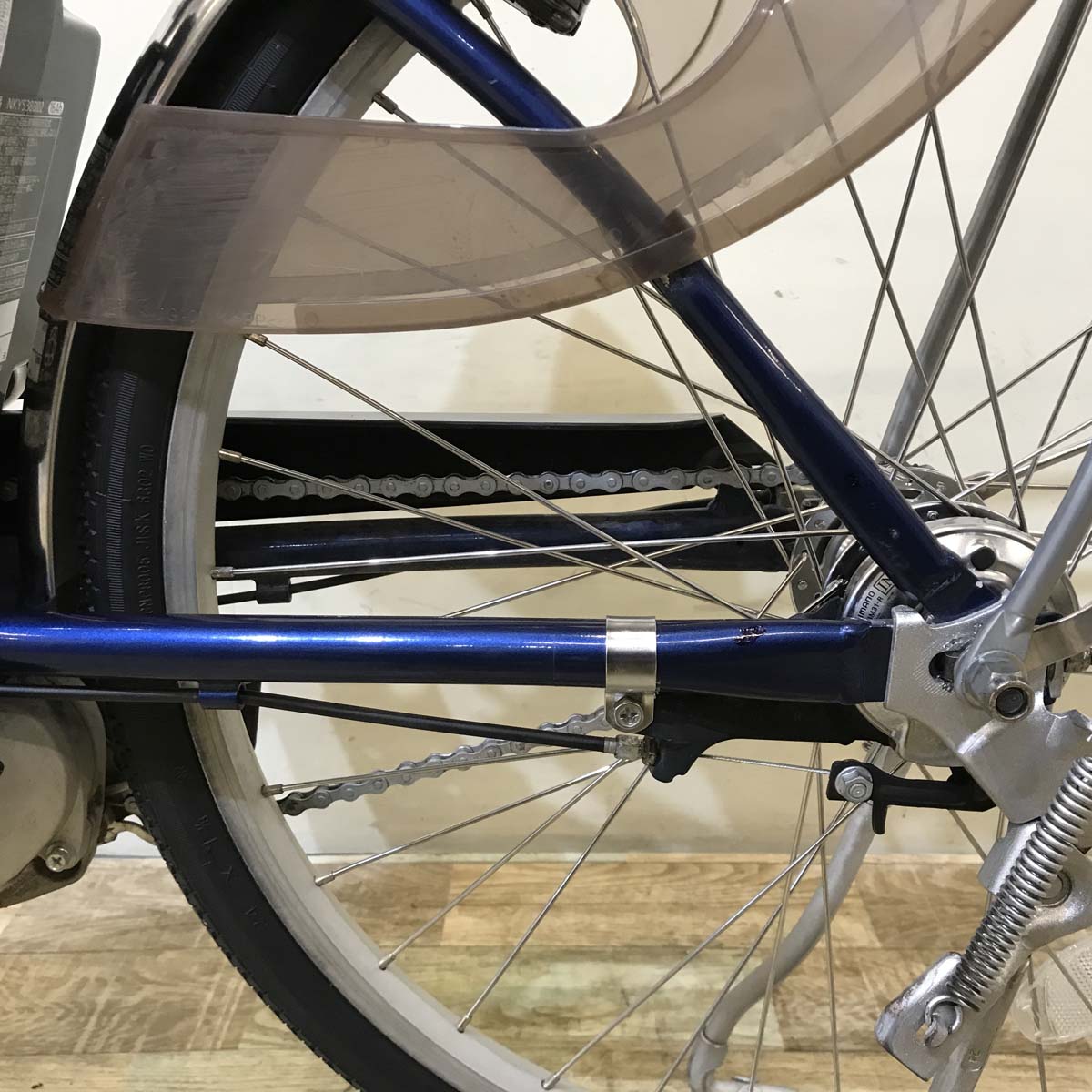 中古電動自転車 パナソニック ビビ L ネイビー 24インチ KG007 