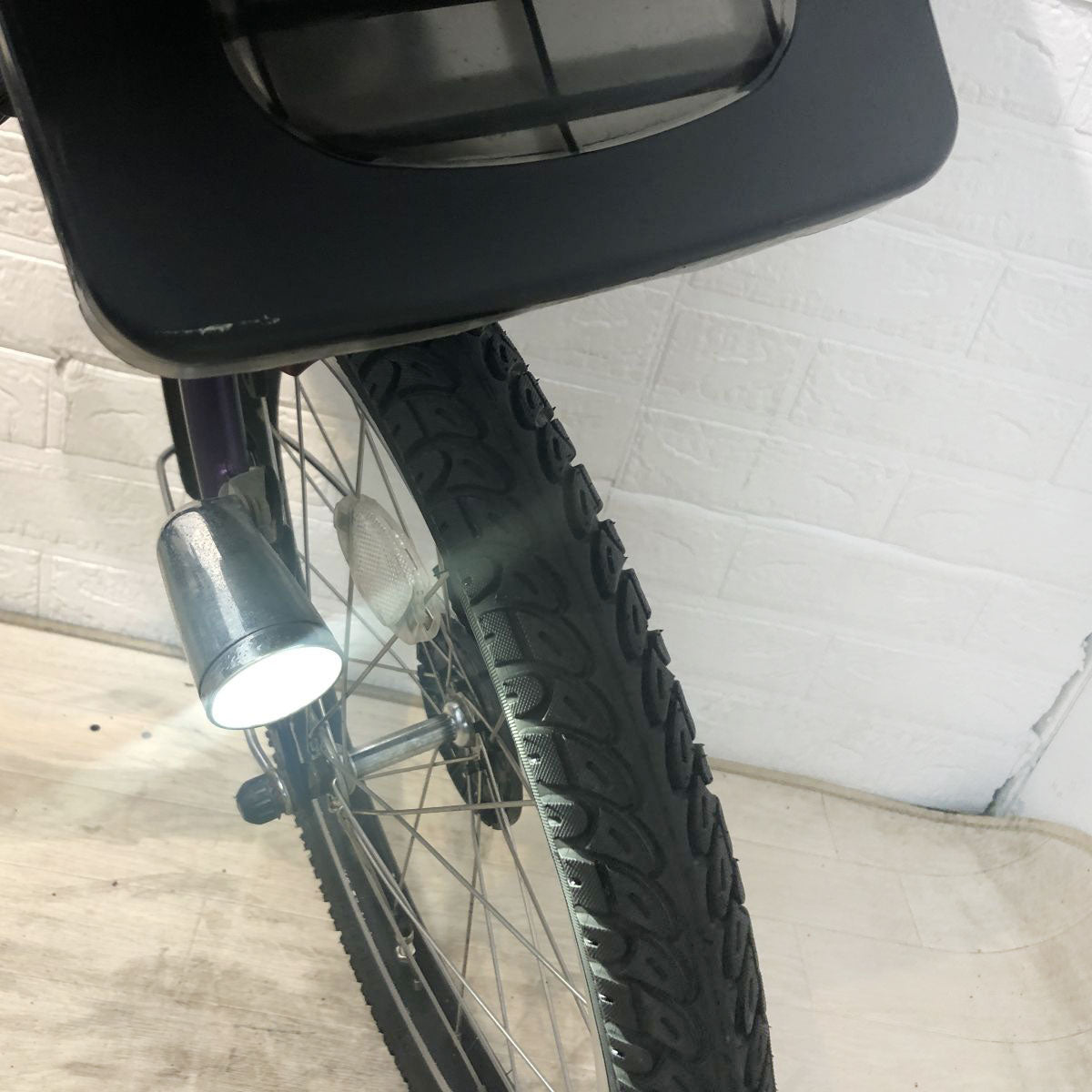中古電動自転車 ブリヂストン アンジェリーノプティットe パープル 20インチ YH029