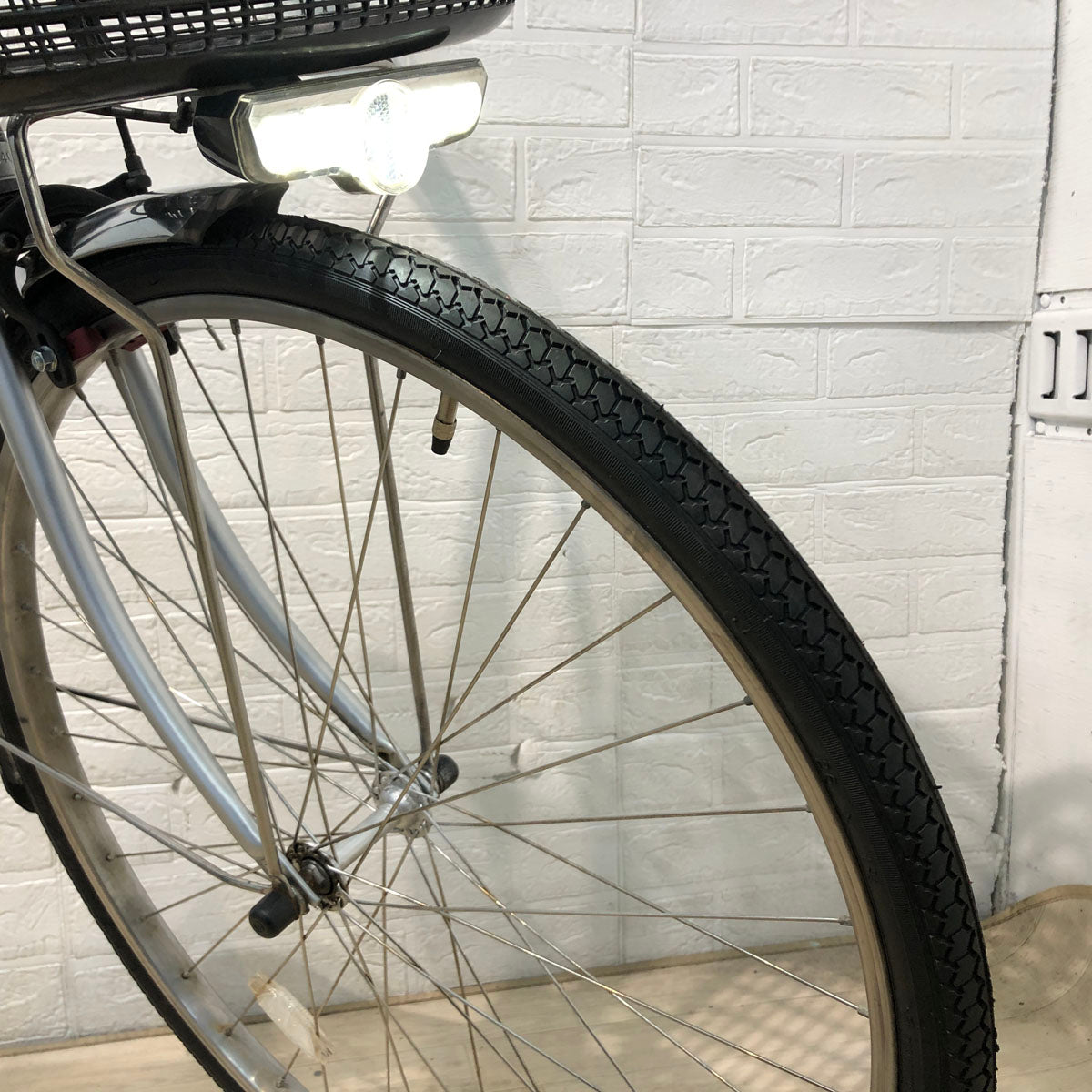 中古電動自転車 パナソニック ビビ SX シルバー 26インチ YC013