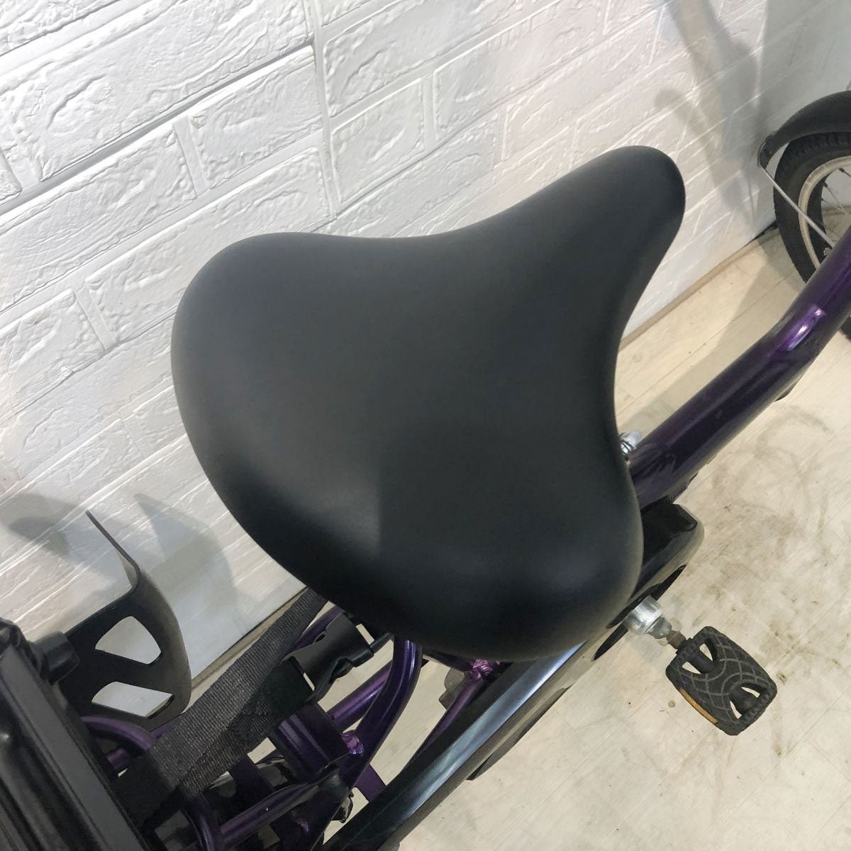 中古電動自転車 ブリヂストン アンジェリーノプティットe パープル 20インチ YH029