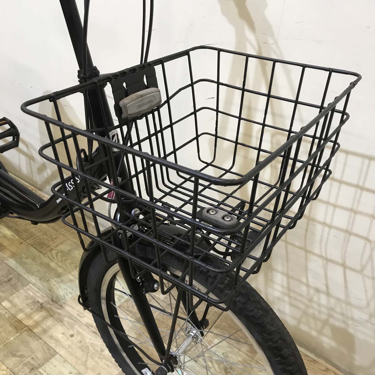 中古電動自転車 ブリヂストン アシスタ ベーシック ミニ ブラック 前20×後18インチ KA129 