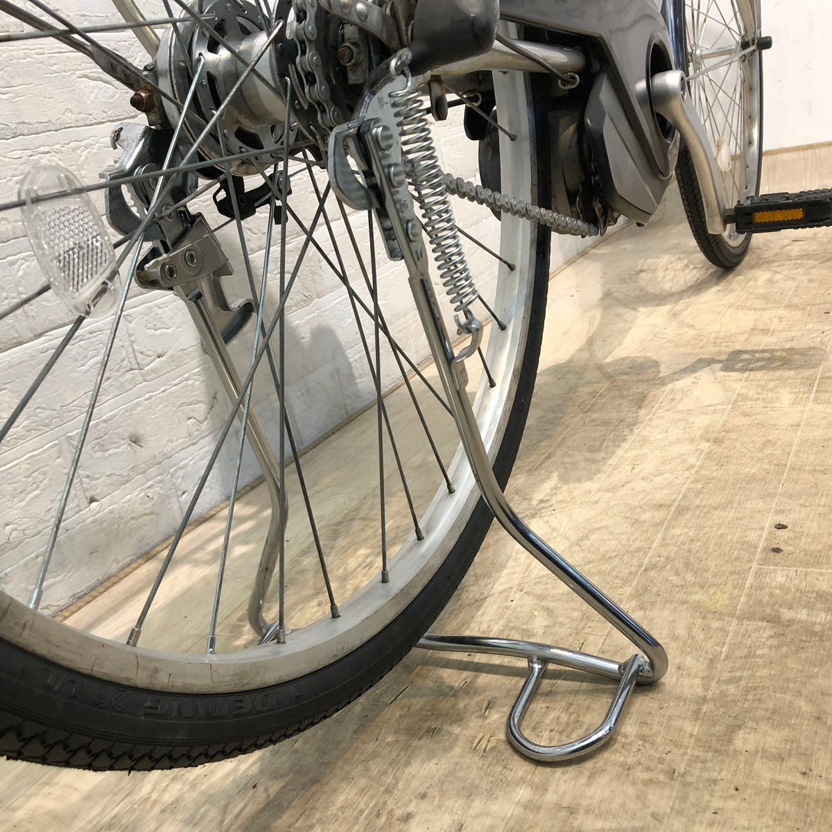 中古電動自転車 パナソニック ビビ SX シルバー 26インチ YC013