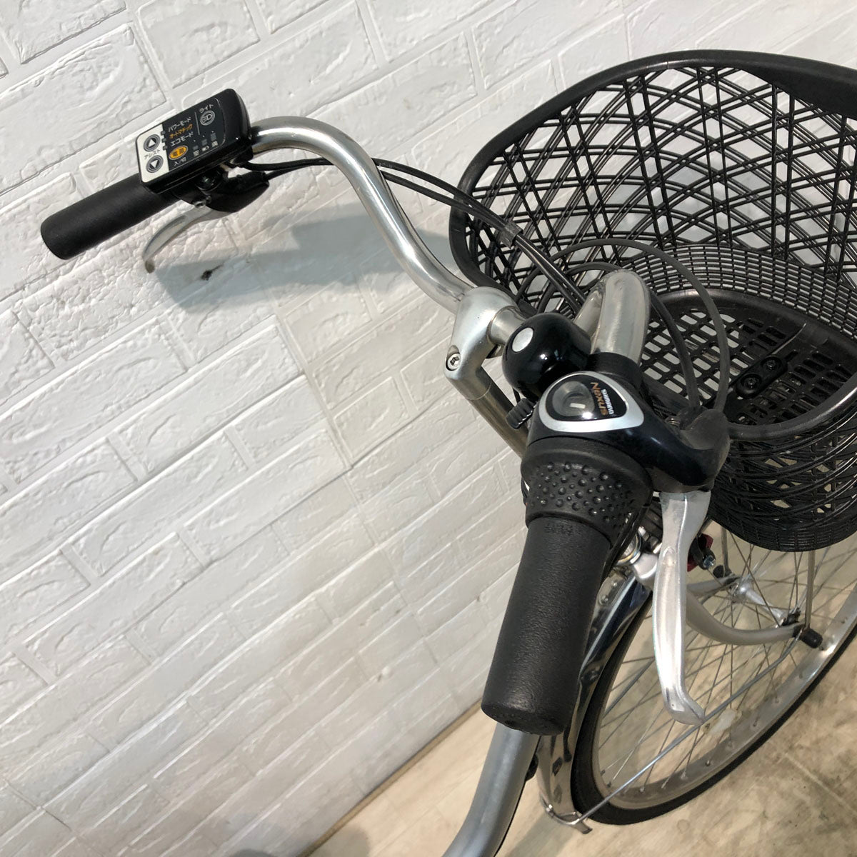 中古電動自転車 パナソニック ビビ SX シルバー 26インチ YC013