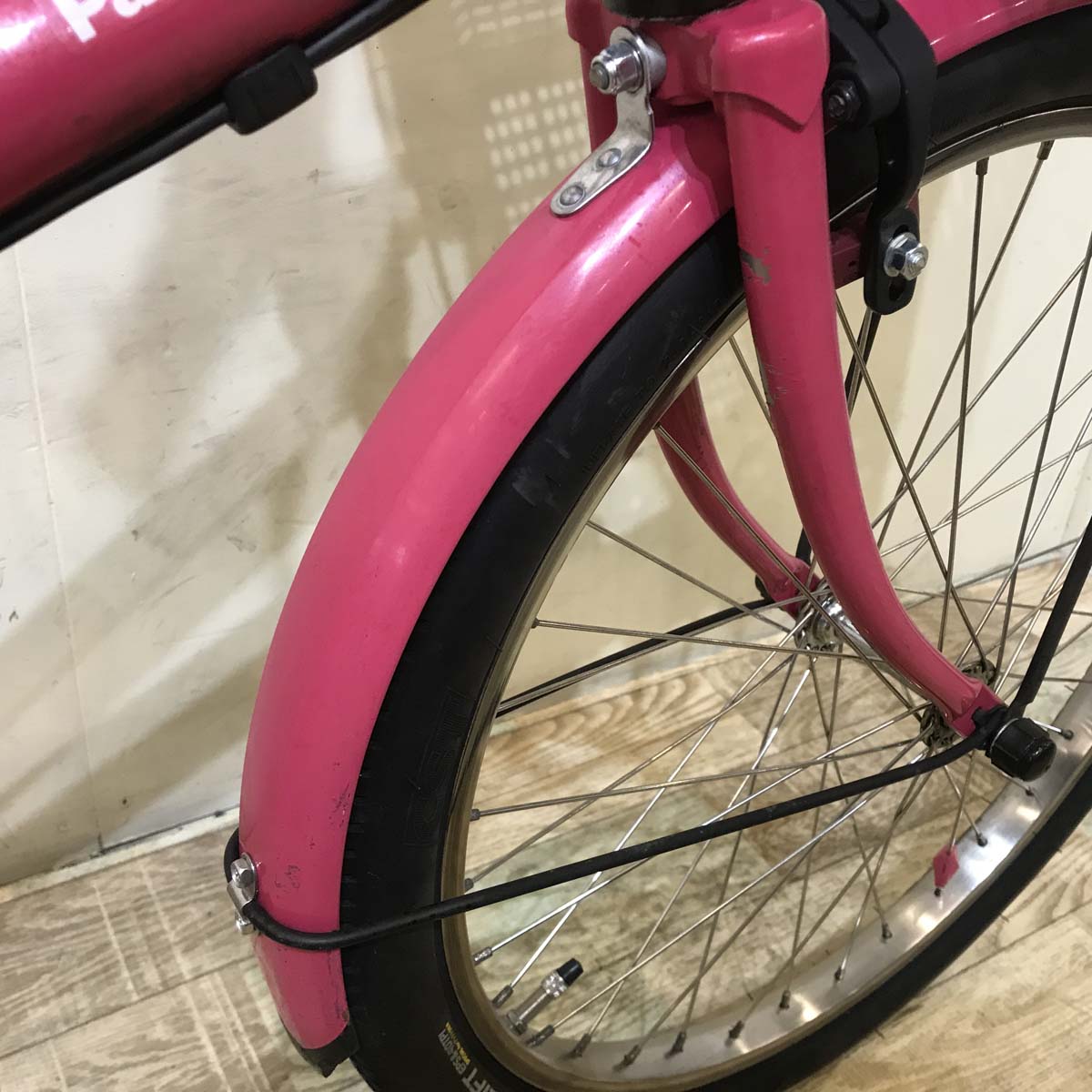中古電動自転車 パナソニック LALA 5 mini ララ 5ミニ ピンク 20