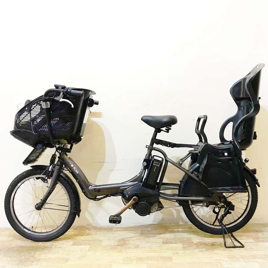 中古電動自転車 ヤマハ PAS Kiss mini パス キッス ミニ グレー 20インチ KG008