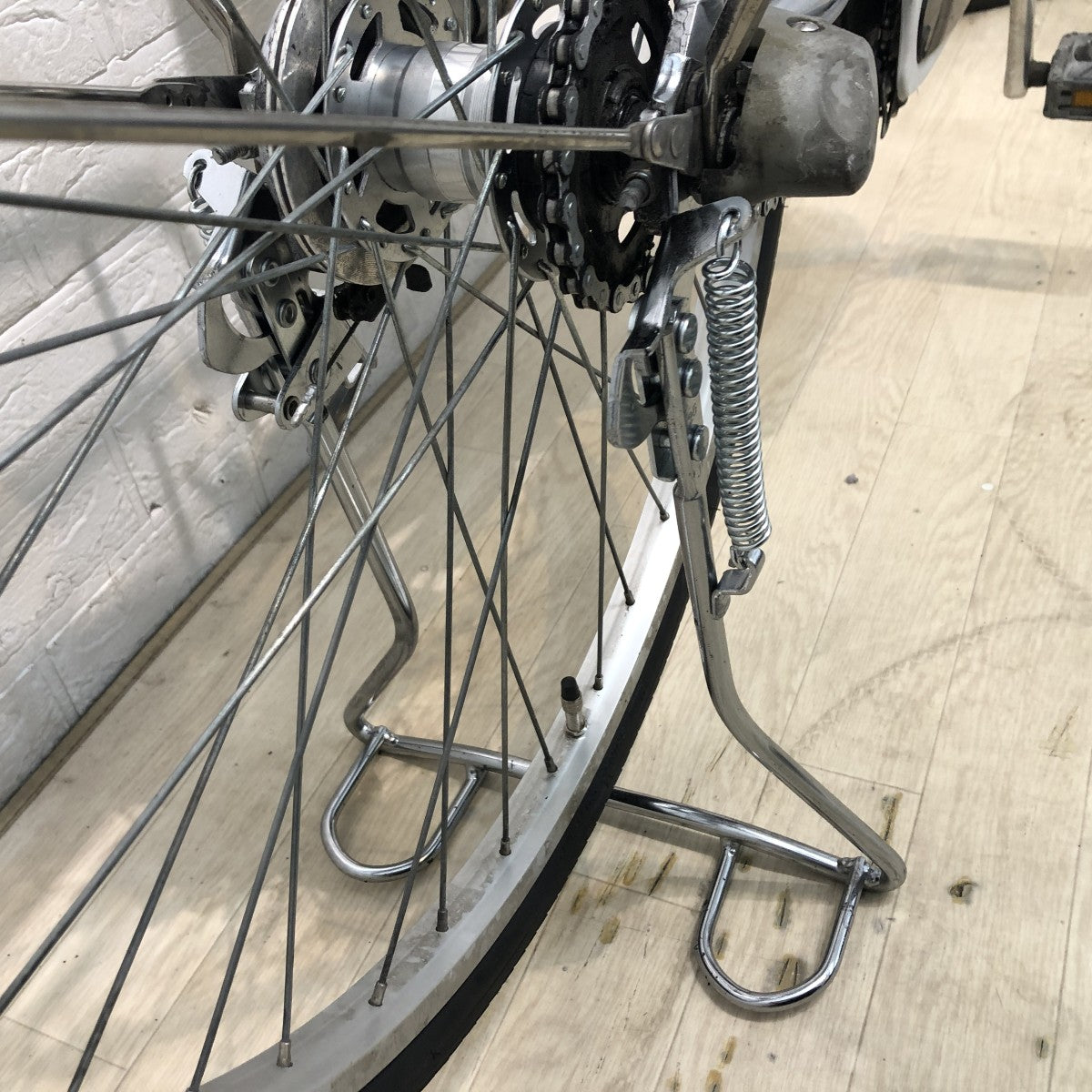 中古電動自転車 パナソニック ビビNX シルバー 26インチ YH030