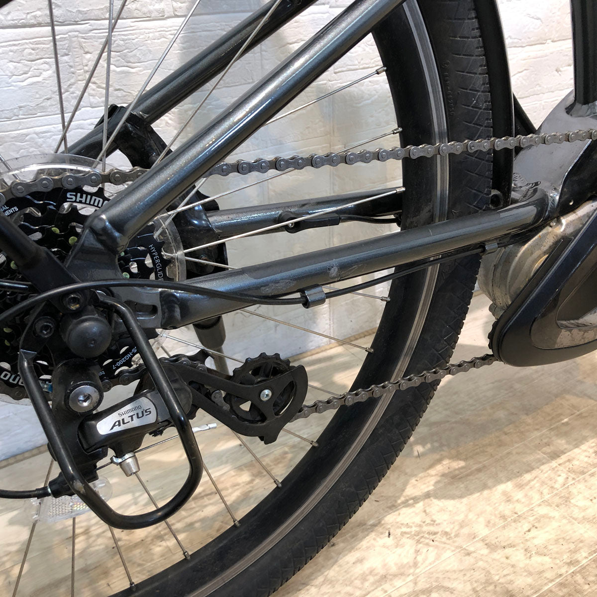 中古電動自転車 パナソニック XEALT S3F ゼオルト エススリーエフ メタリックダークグレー 27.5インチ フレームサイズ：440mm SR412Y