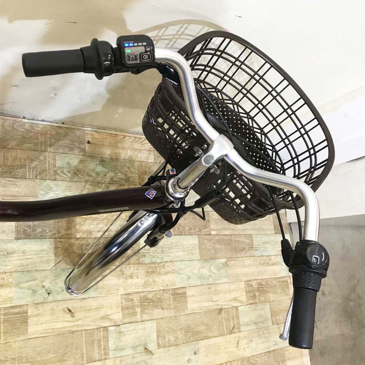 中古電動自転車 ブリヂストン フロンティア ブラウン 24インチ KA131