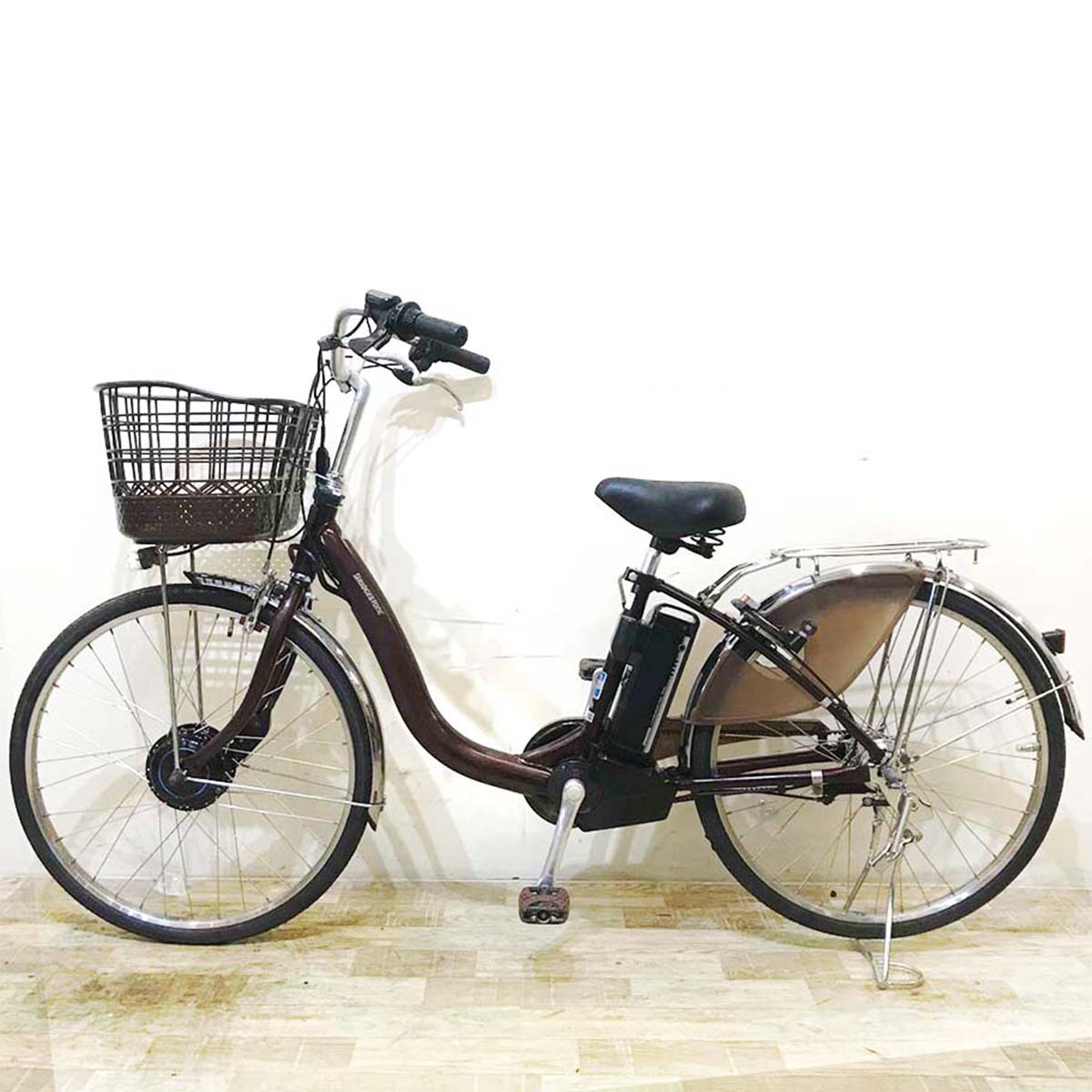 中古電動自転車 ブリヂストン フロンティア ブラウン 24インチ KA131