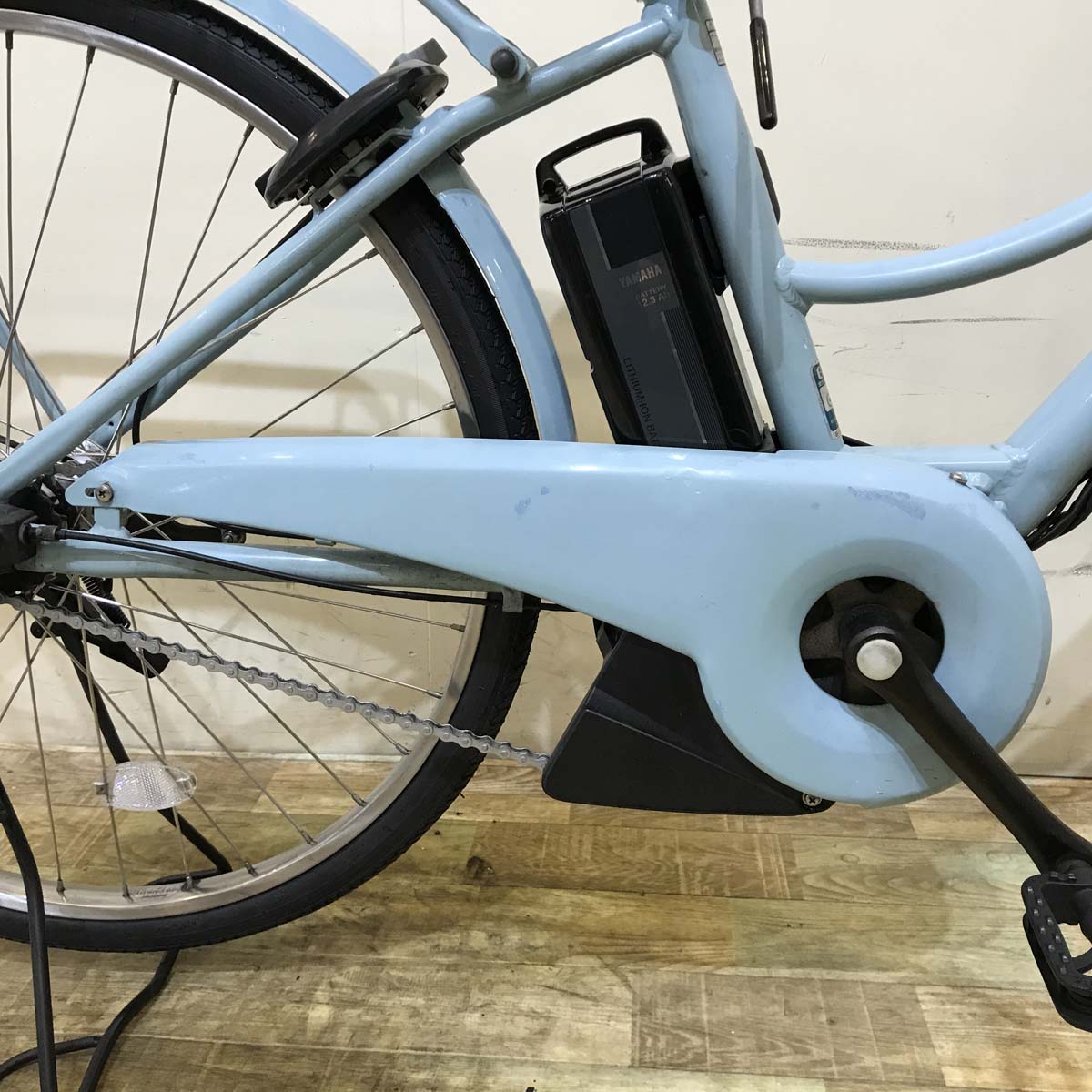 中古電動自転車 ヤマハ PAS Ami パス アミ ブルー 26インチ KG010