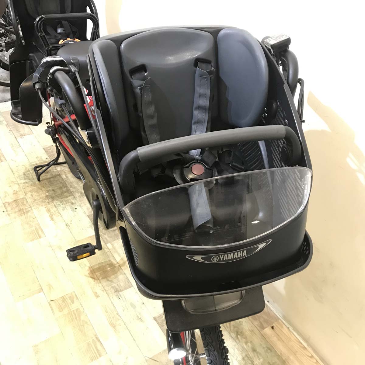 中古電動自転車 ヤマハ PAS Kiss mini パス キッス ミニ レッド 20インチ KA132