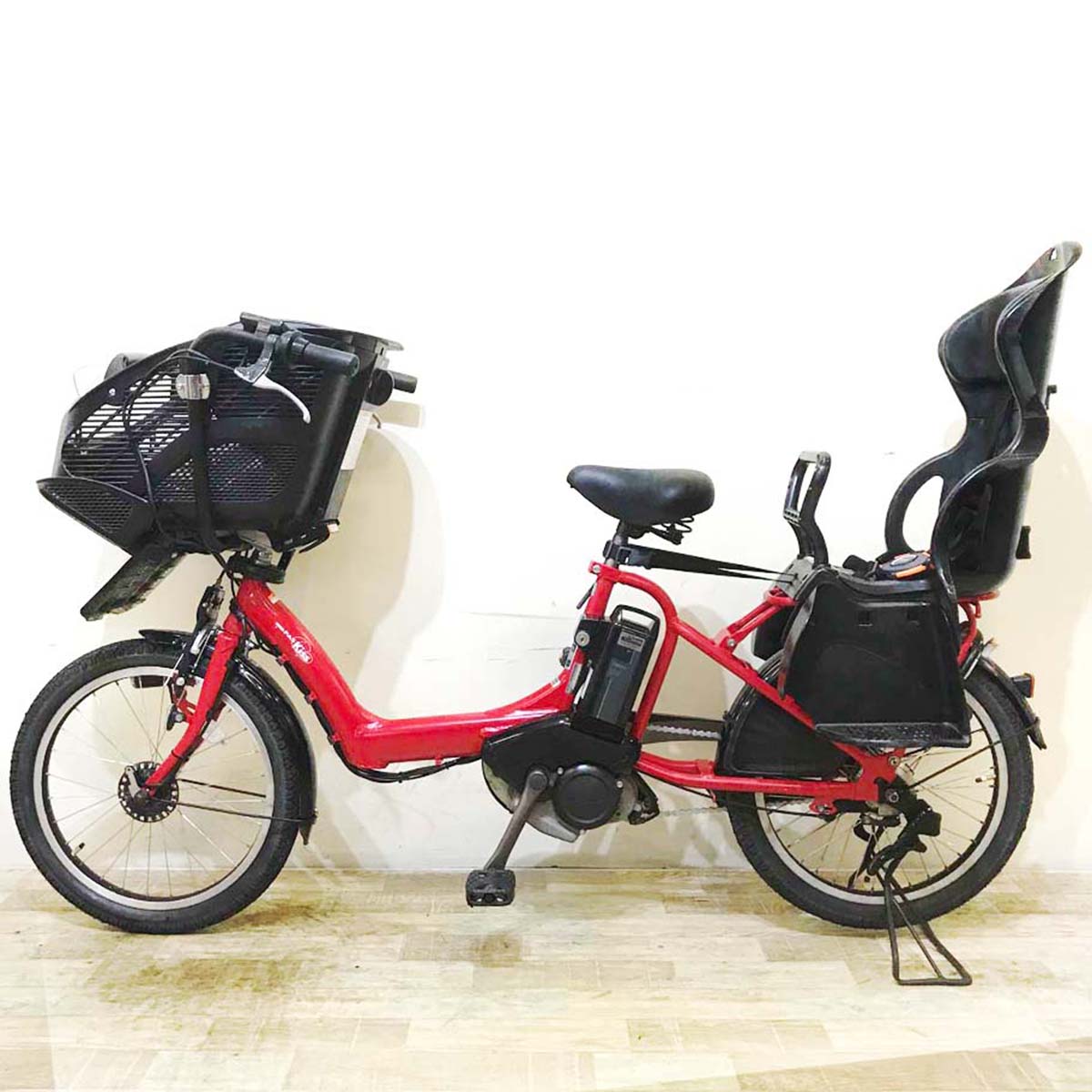 中古電動自転車 ヤマハ PAS Kiss mini パス キッス ミニ レッド 20インチ KA132