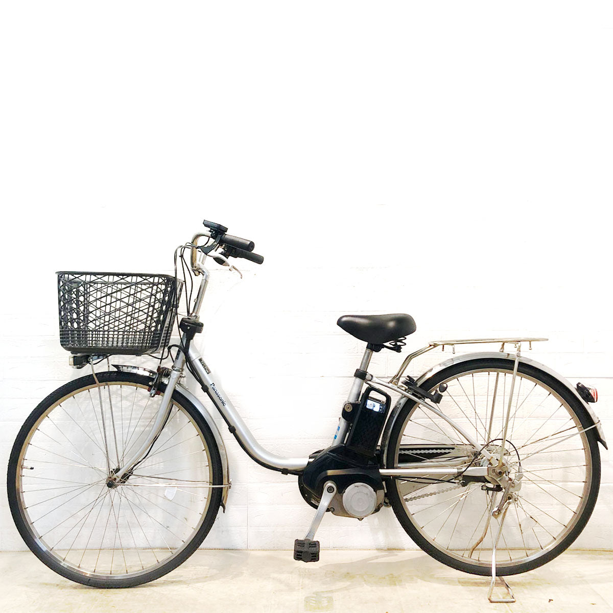 中古電動自転車 パナソニック ビビ DX シルバー 26インチ YC016