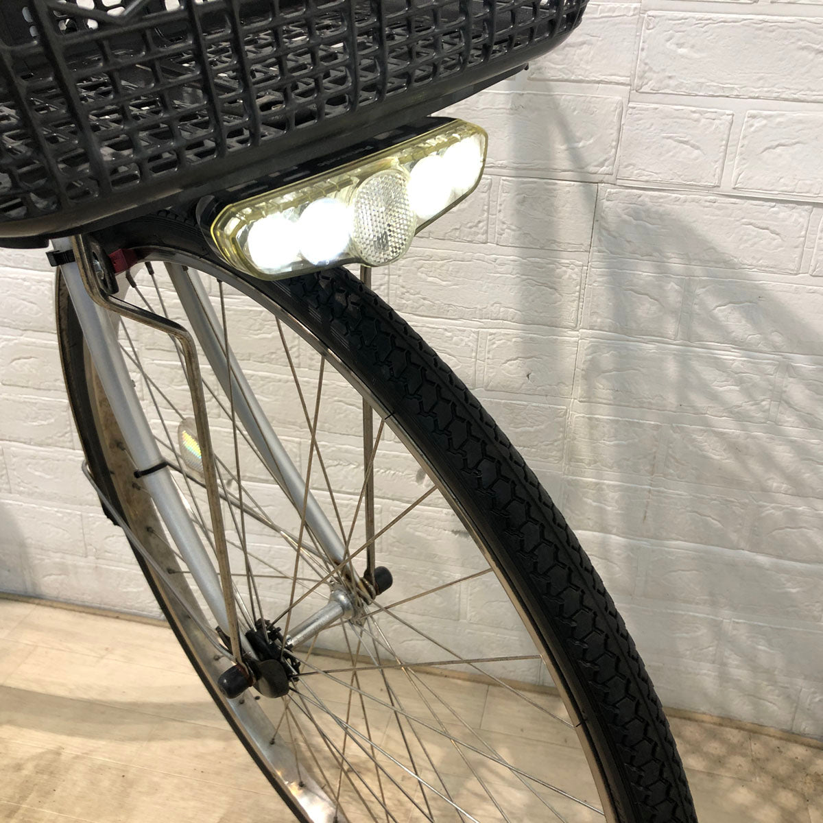 中古電動自転車 パナソニック ビビ DX シルバー 26インチ YC016