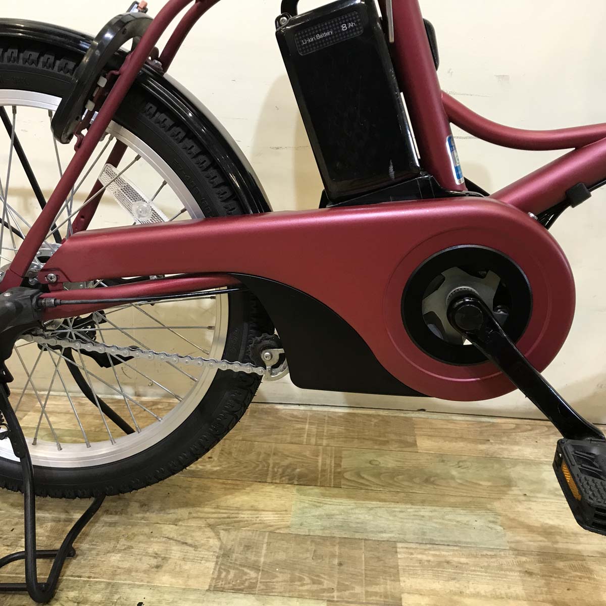 中古電動自転車 パナソニック グリッター レッド 20インチ KG011