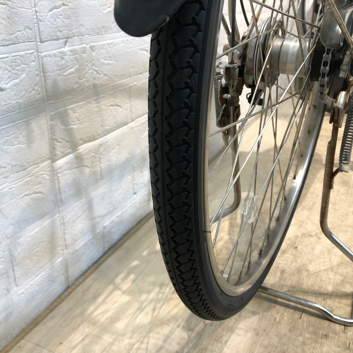 中古電動自転車 パナソニック ビビ DX シルバー 26インチ YC016