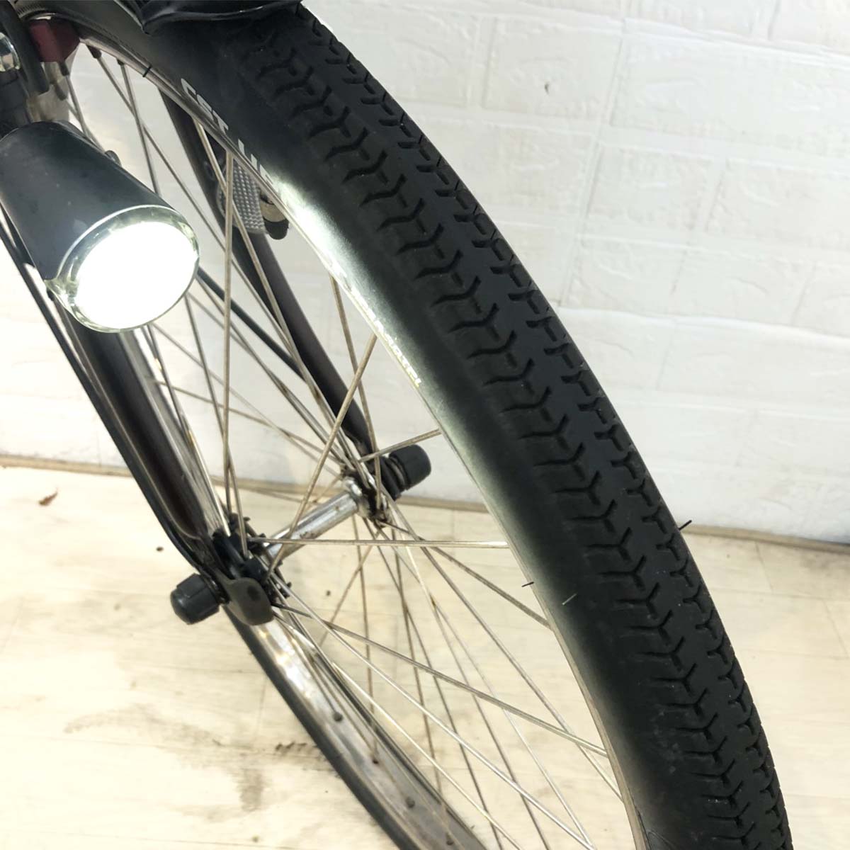 中古電動自転車 パナソニック ギュットDX ブラウン 22×26インチ YH032
