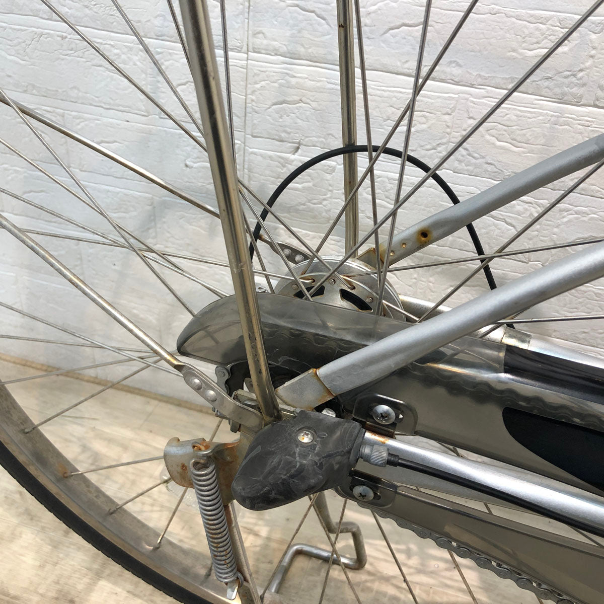 中古電動自転車 パナソニック ビビ DX シルバー 26インチ YC016