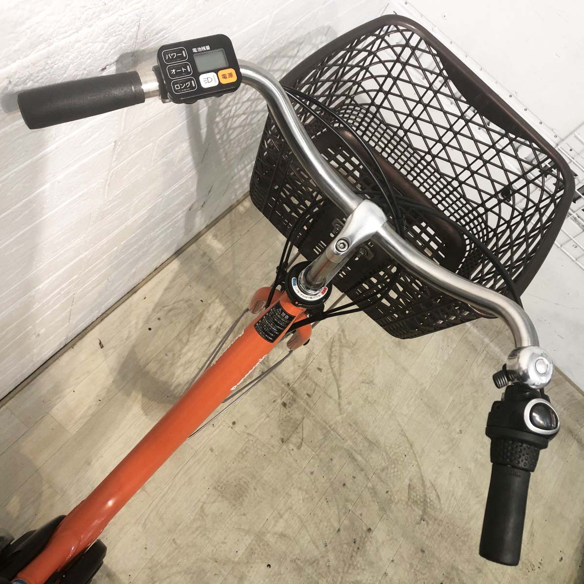 中古電動自転車 パナソニック ビビL オレンジ 24インチ YH033